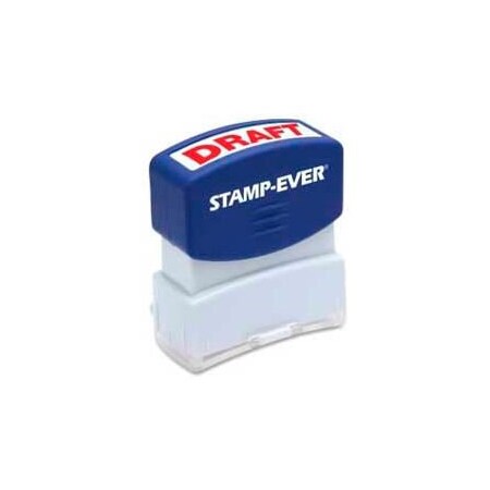 U.S. Stamp & Sign U.S. Stamp & Sign Stamp-Ever Pre-Inked Stamp, DRAFT, 9/16" x 1-11/16", Red 5947